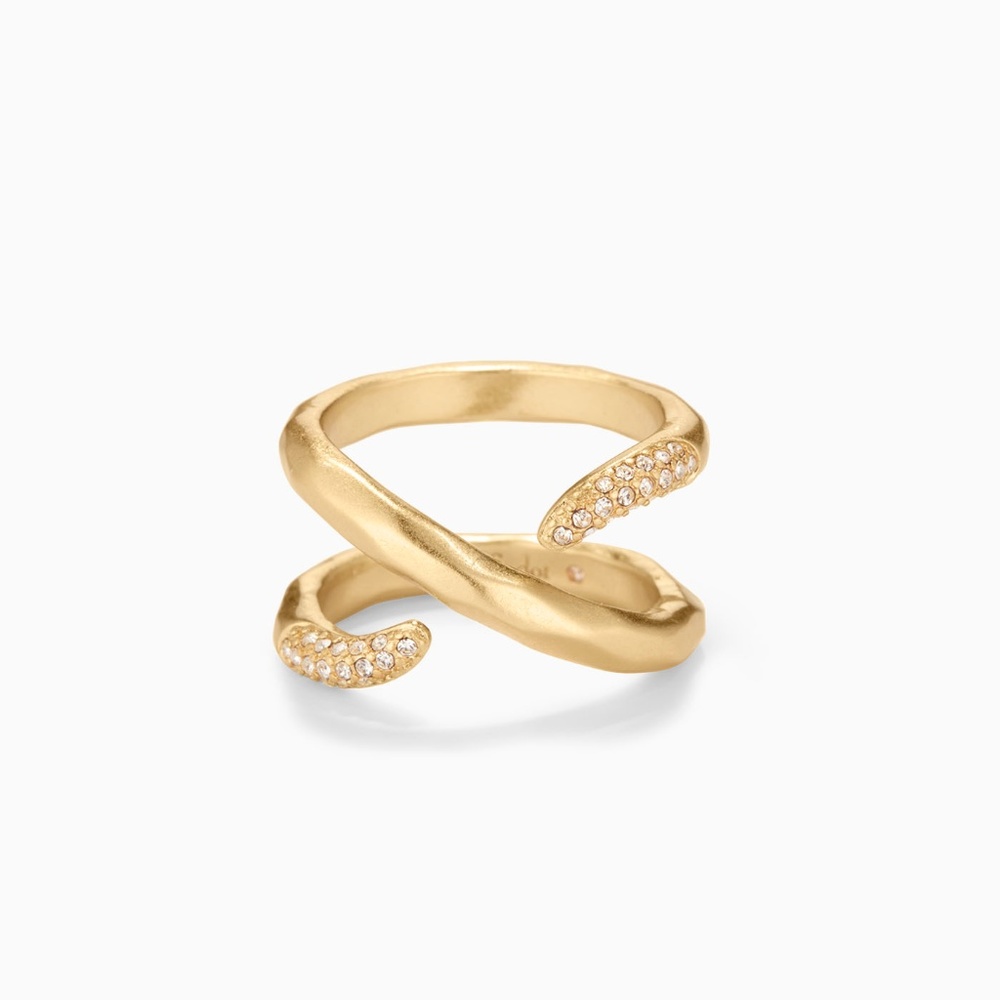 Stella & Dot | Gold + Pavé Aveda Wrap Ring Retired - Picture 5 of 9